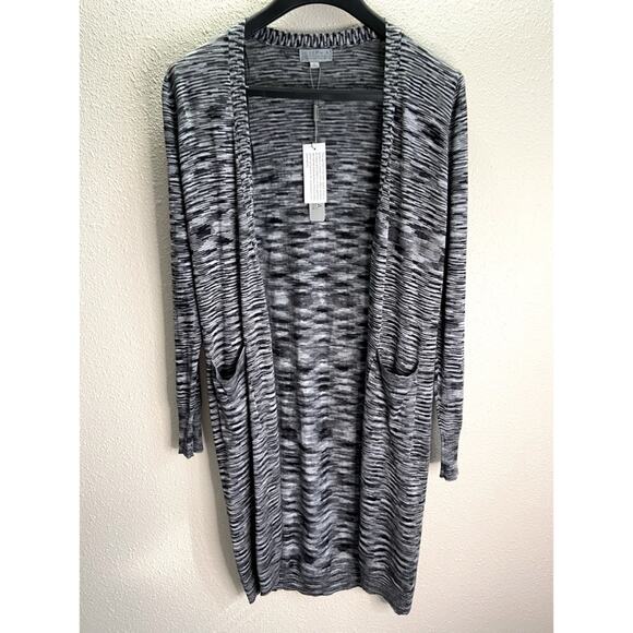NWT Joseph A. Women Gray Open-Faced Cardigan Sz S - Picture 1 of 5